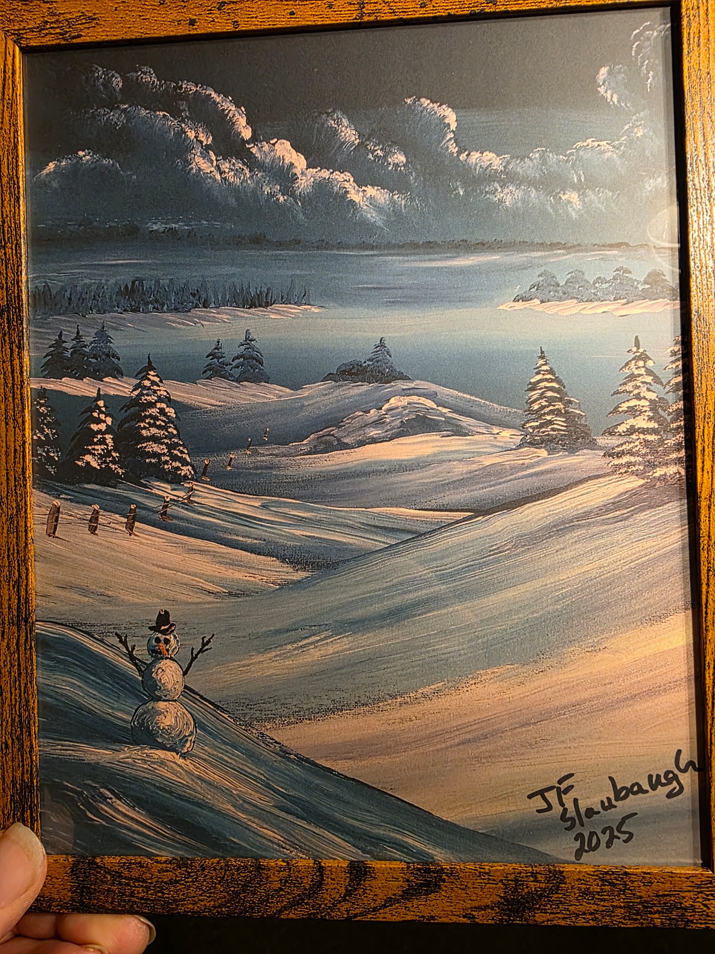 I know it's early but this makes me smile I painted this last year God bless