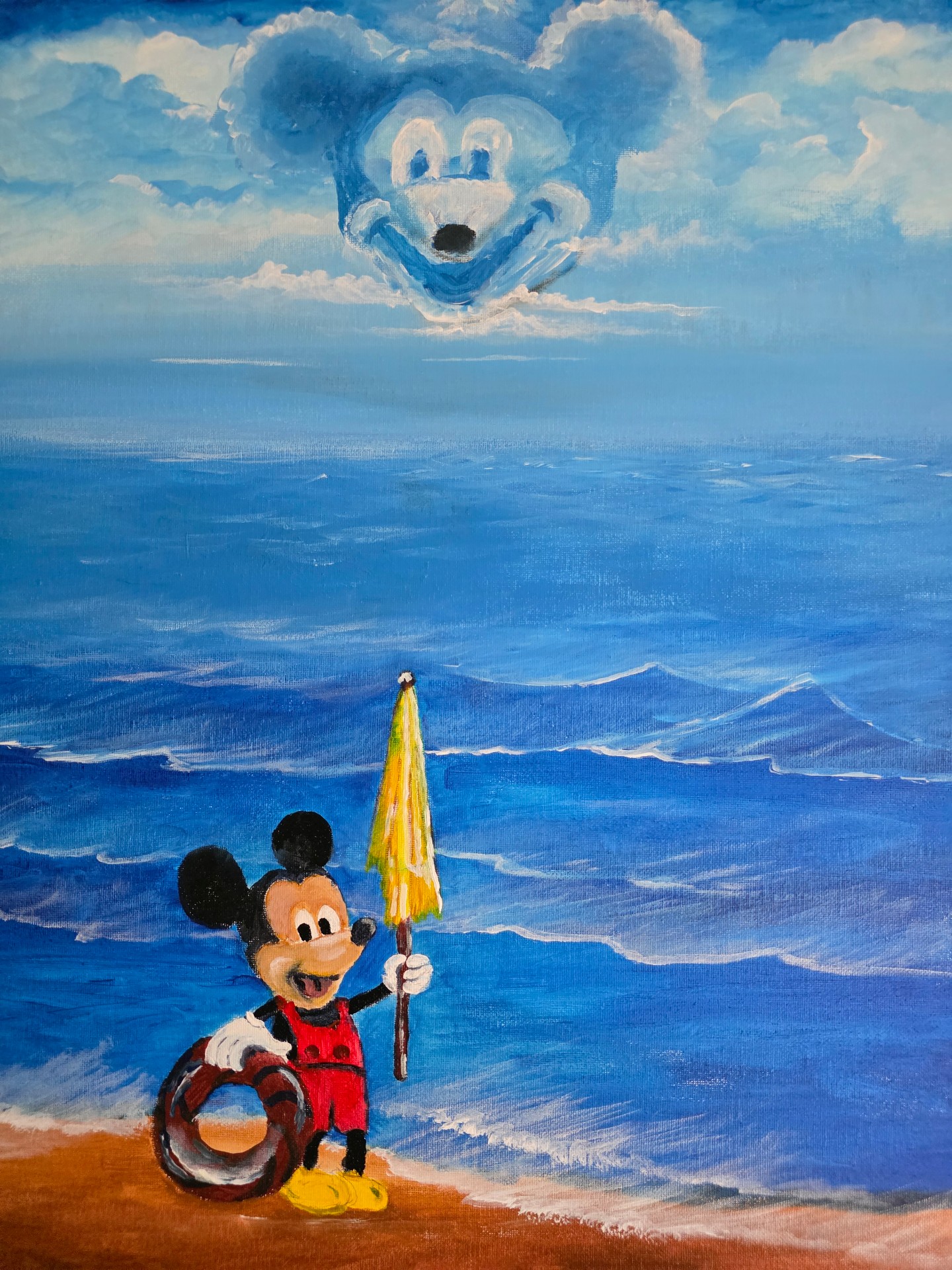 I did this little painting for a friend