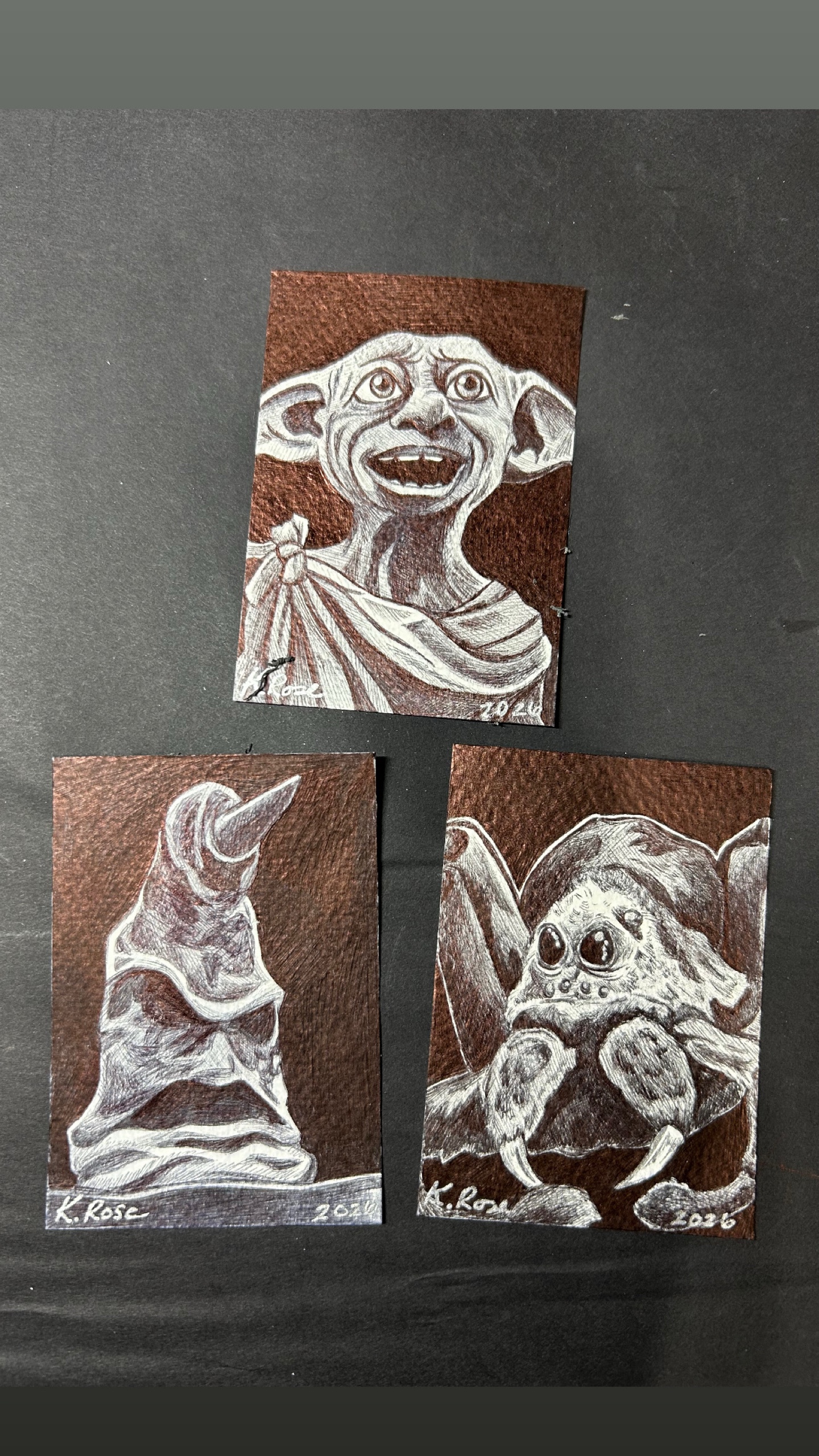 Harry Potter Art Cards #1-3 !