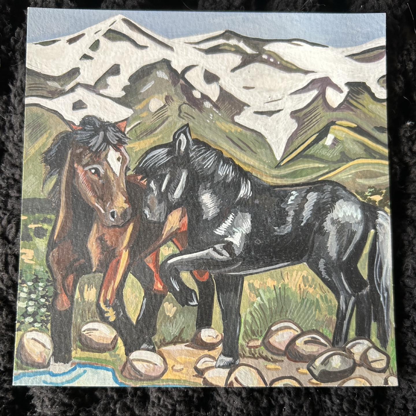 Wild Horses- 5x5 Original