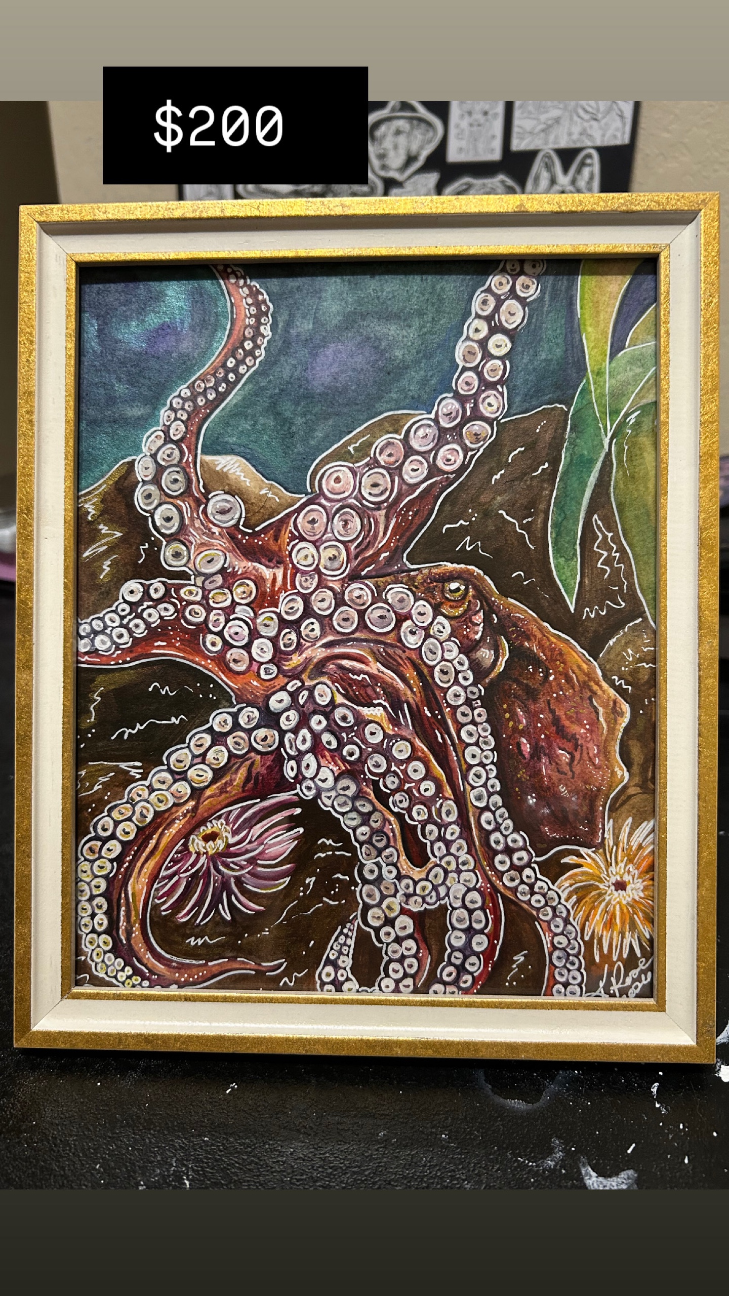 Octopus- 8x10 original
